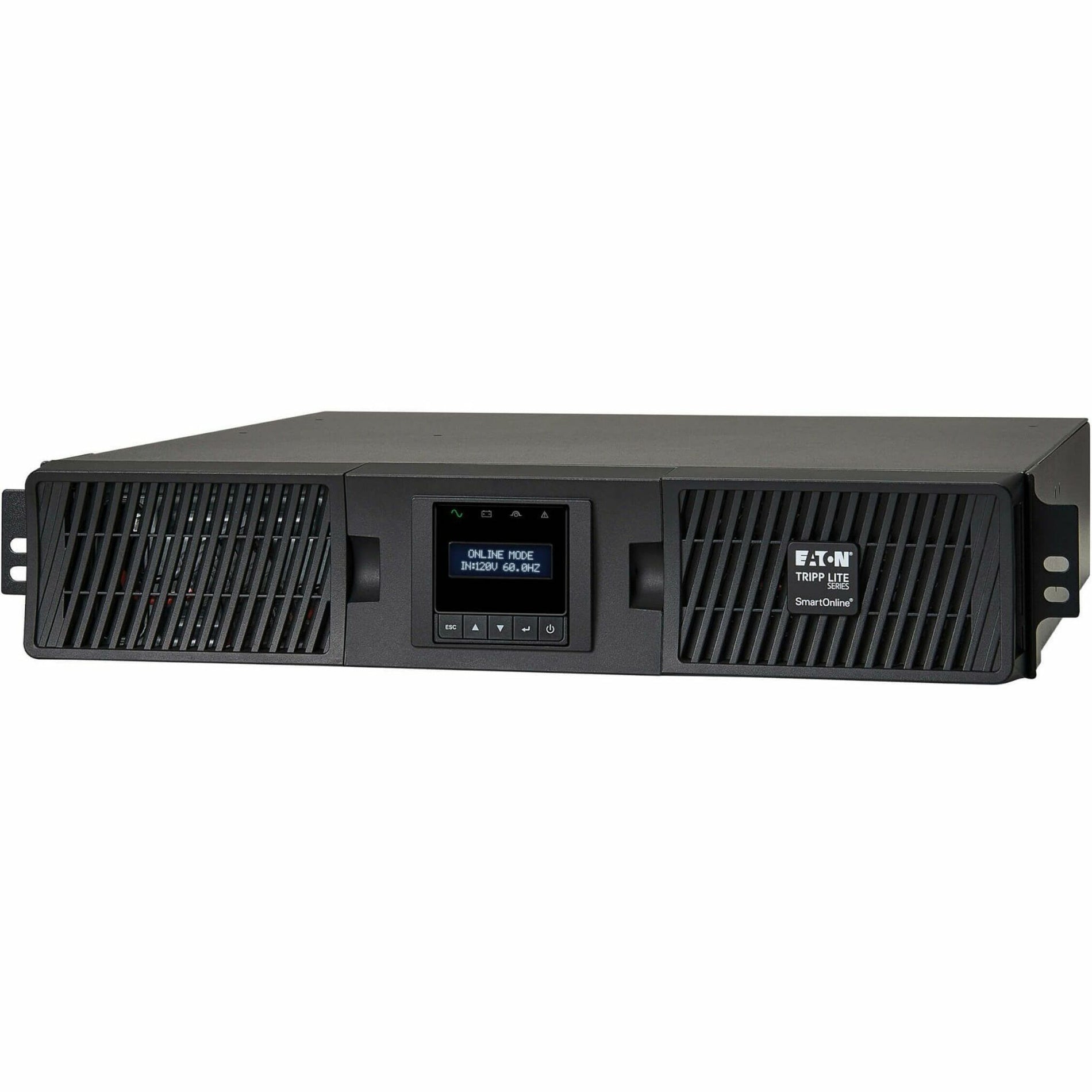 Tripp Lite SU1500RTXLCD2U SmartOnline 1.5kVA On-Line Double-Conversion UPS, Interactive LCD Display