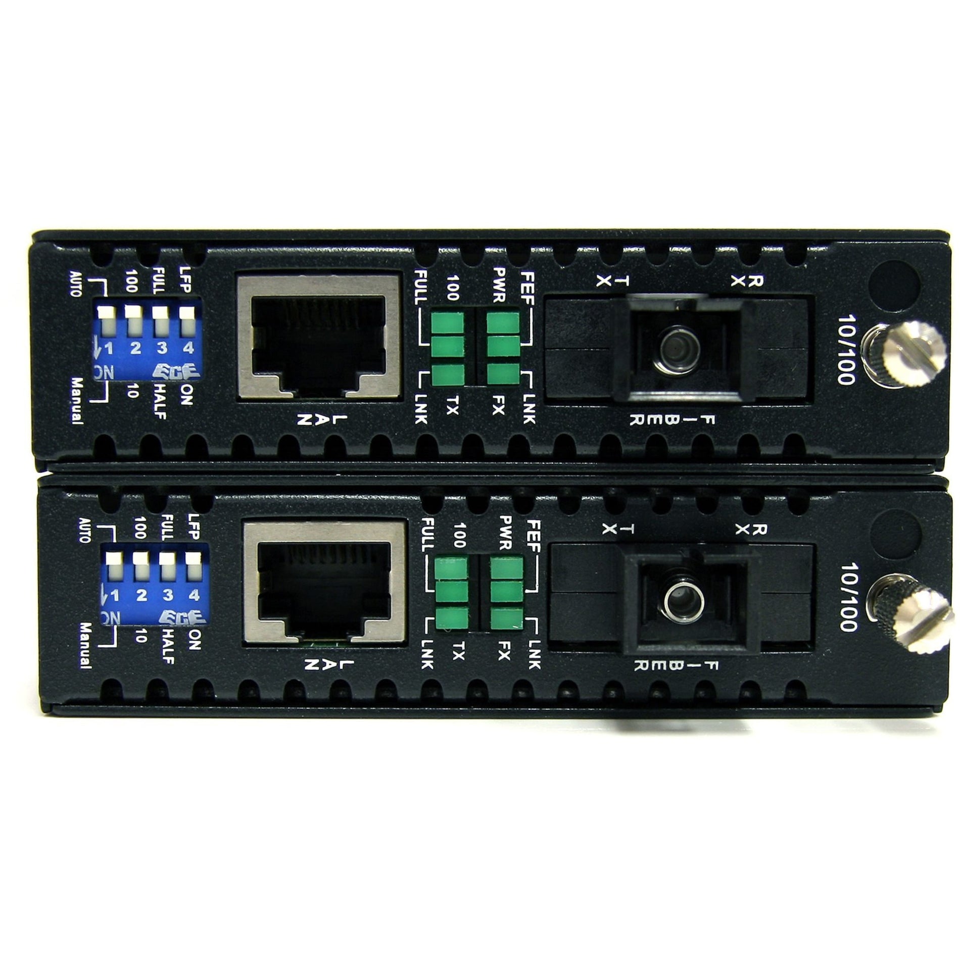 StarTech.com ET90110WDM2 10/100 Mbps Ethernet Single Mode WDM Fiber Media Converter Kit SC 20km Fast Ethernet 2 Year Warranty  スタートゥック・コム ET90110WDM2 10/100 メガビット毎秒 イーサネット シングルモード WDM ファイバーメディアコンバーターキット SC 20km、ファストイーサネット、2 年保証