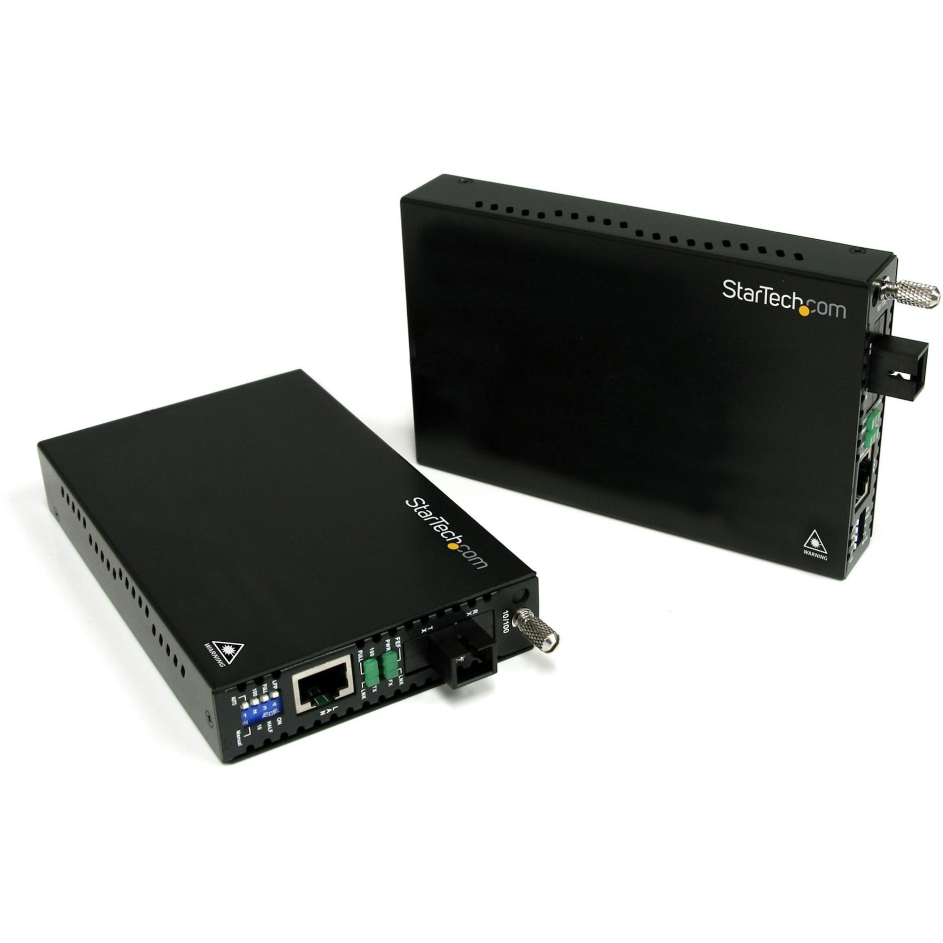 StarTech.com ET90110WDM2 10/100 Mbps Ethernet Single Mode WDM Fiber Media Converter Kit SC 20km Fast Ethernet 2 Year Warranty  スタートゥック・コム ET90110WDM2 10/100 メガビット毎秒 イーサネット シングルモード WDM ファイバーメディアコンバーターキット SC 20km、ファストイーサネット、2 年保証