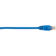 Black Box Connect Cat.5e UTP Network Cable, Snagless Patch, 1 Gbit/s, Gold-Plated RJ-45 M/M, PoE Ready, Strain Relief, 20 ft Blue - CAT5EPC-020-BL (2 Year Warranty)