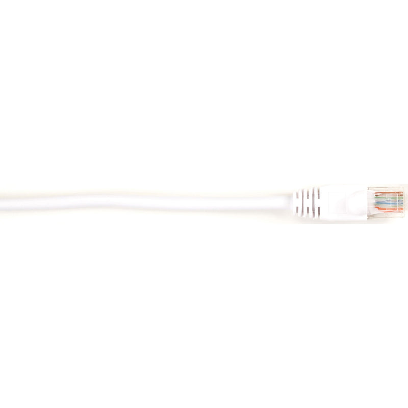 White Cat6 network patch cable with snagless boots and gold-plated RJ-45 connectors