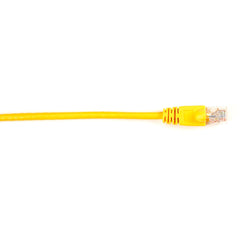 Black Box Connect Cat.6 UTP Network Cable, Yellow, 25ft Snagless Molded Patch Cable, Stranded Copper, Gold-Plated RJ-45 M/M, 1Gbps PoE, Corrosion Resistant - CAT6PC-025-YL (2 Year Warranty)