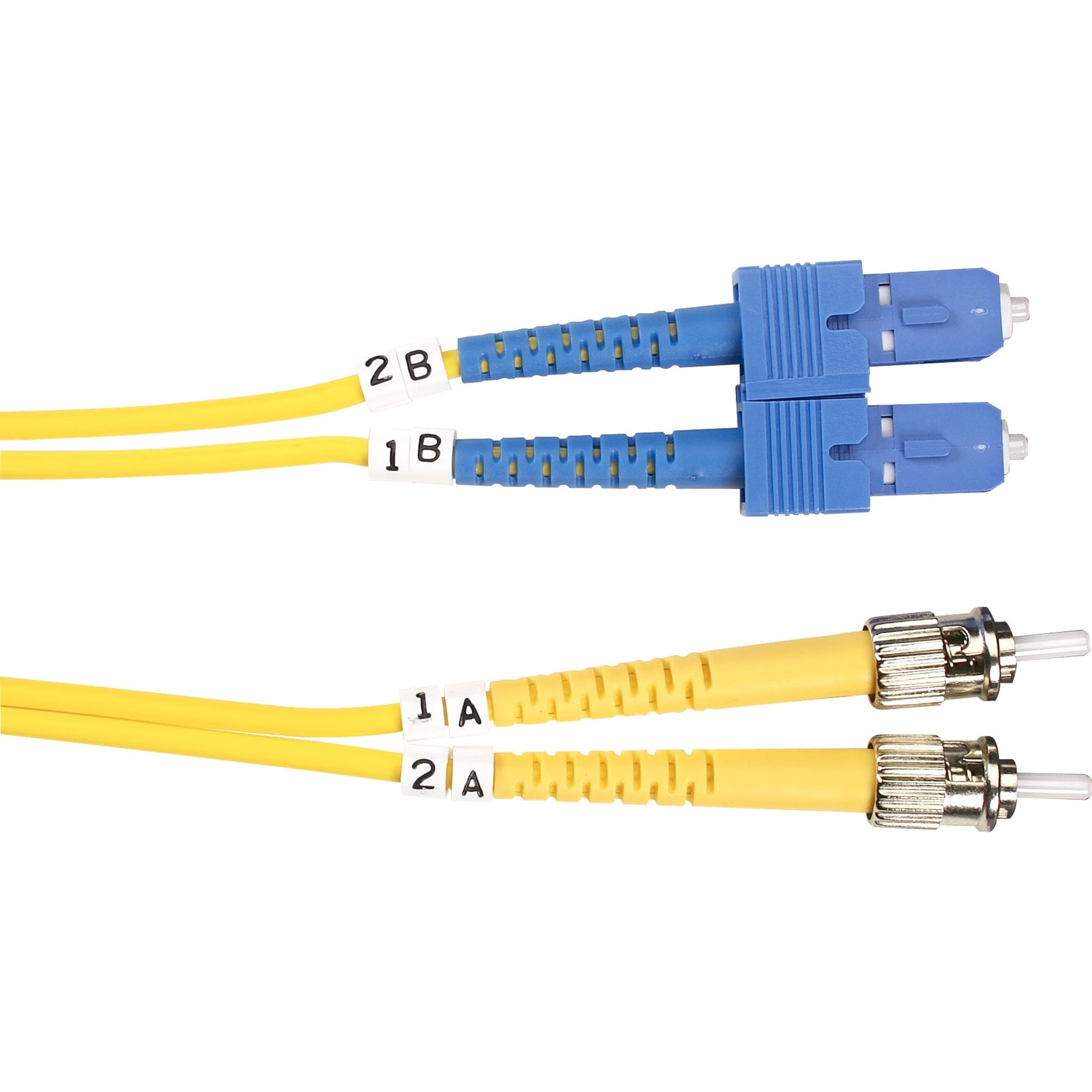 Black Box FOSM-005M-STSC Fiber Optic Duplex Patch Network Cable, 16.40 ft, Single-mode, 10 Gbit/s