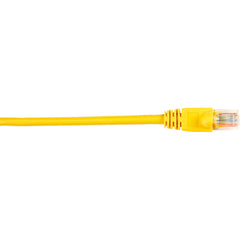 Black Box Connect Cat.5e UTP Network Cable, Yellow, 7ft, Snagless RJ-45 M/M, 1Gbps, Gold-Plated, PoE Ready, Strain Relief Boot, CM Rated - CAT5EPC-007-YL (2 Year Warranty)