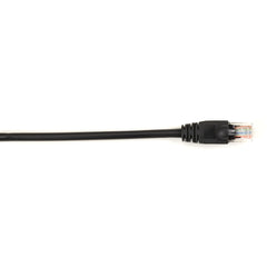 Black Box Connect Cat.6 UTP Network Cable, Snagless Patch, 1ft, Gold-Plated RJ-45 M/M, 1Gbps, PoE Ready, Strain Relief, Black - CAT6PC-001-BK (2 Year Warranty)