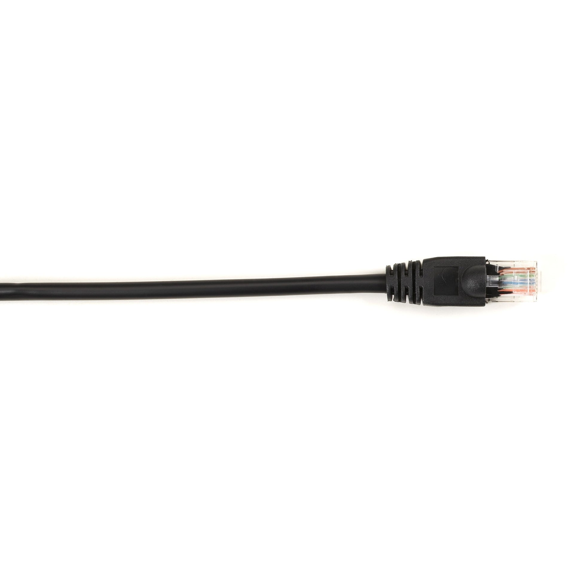 Cable de red de parche Cat.6 UTP Black Box CAT6PC-001-BK 1 ft sin enganches velocidad de transferencia de datos de 1 Gbit/s.