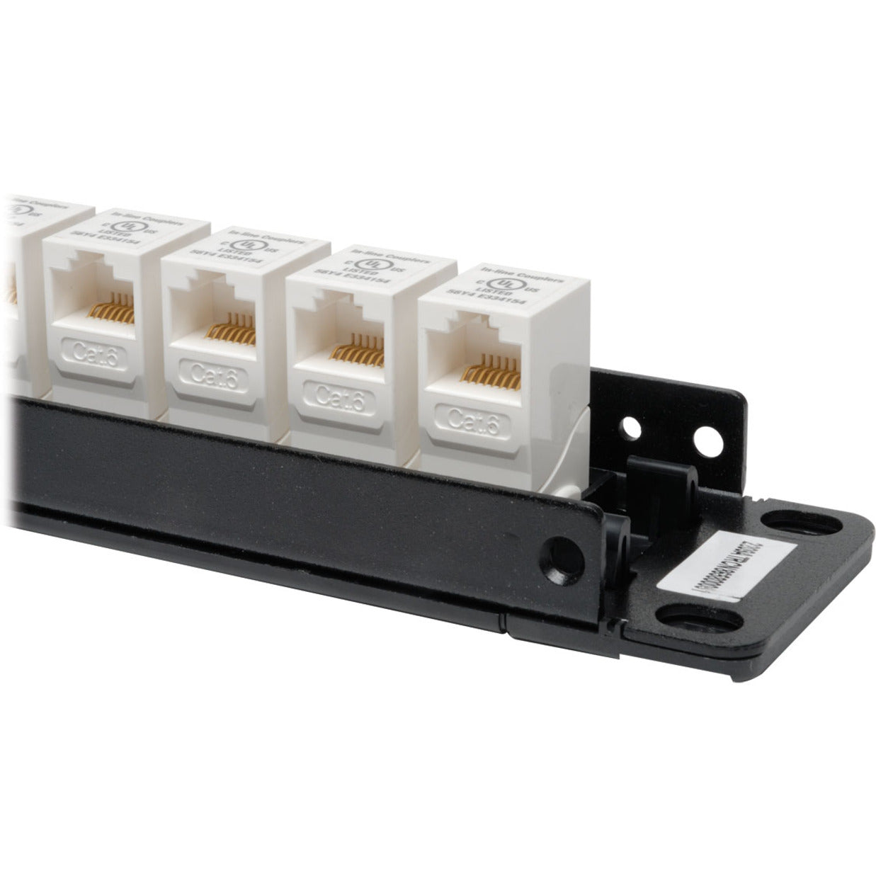 Tripp Lite N250-024-LP 24-Port Cat6 / Cat5e Low Profile Feed-through Wallmount Patch Panel 1U TAA Konform Lebenslange Garantie