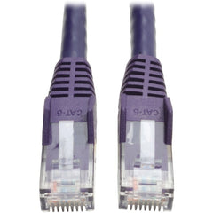 Tripp Lite Cat6 Gigabit Network Cable, Snagless Molded Patch Cable, 5ft Purple, Stranded Copper, RJ-45 Male/Male Connectors - N201-005-PU (Lifetime Warranty)