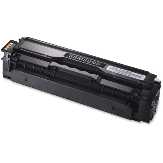 Side view of Samsung CLT-K504S toner cartridge showing ergonomic design and installation features-alternate-image3