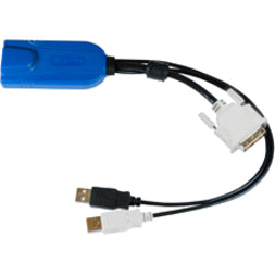 锐而坦D2CIM-DVUSB-HDMI USB/HDMI KVM 电缆，铜导体，黑色 品牌名称：锐而坦