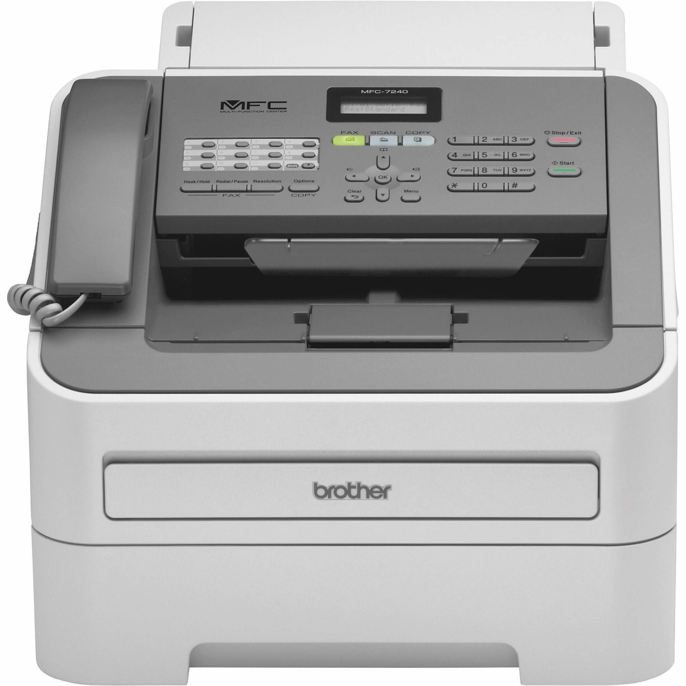 Brother Laser Multifunction Printer MFC-7240 Monochrome Black Fax Copier Scanner USB 2.0  - Broer Laser Multifunctionele Printer MFC-7240 Monochroom Zwart Fax Kopieerapparaat Scanner USB 2.0