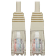 Tripp Lite N002-006-WH Cat5e Network Cable, 6ft White, 350MHz Molded RJ45 M/M Patch Cable, High-Speed Ethernet Connectivity, Copper Conductor (Lifetime Warranty)