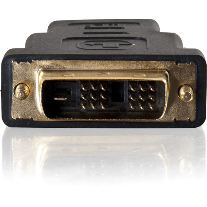 C2G 40746 ความเร็ว DVI-D ตัวผู้ เป็น HDMI ตัวเมีย อะแดปเตอร์ inline เคลือบทอง สีดำ