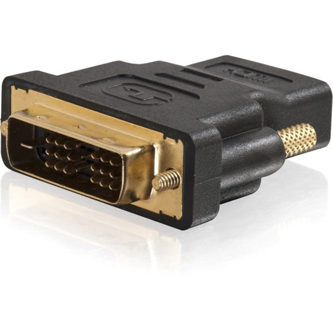 C2G 40746 ความเร็ว DVI-D ตัวผู้ เป็น HDMI ตัวเมีย อะแดปเตอร์ inline เคลือบทอง สีดำ