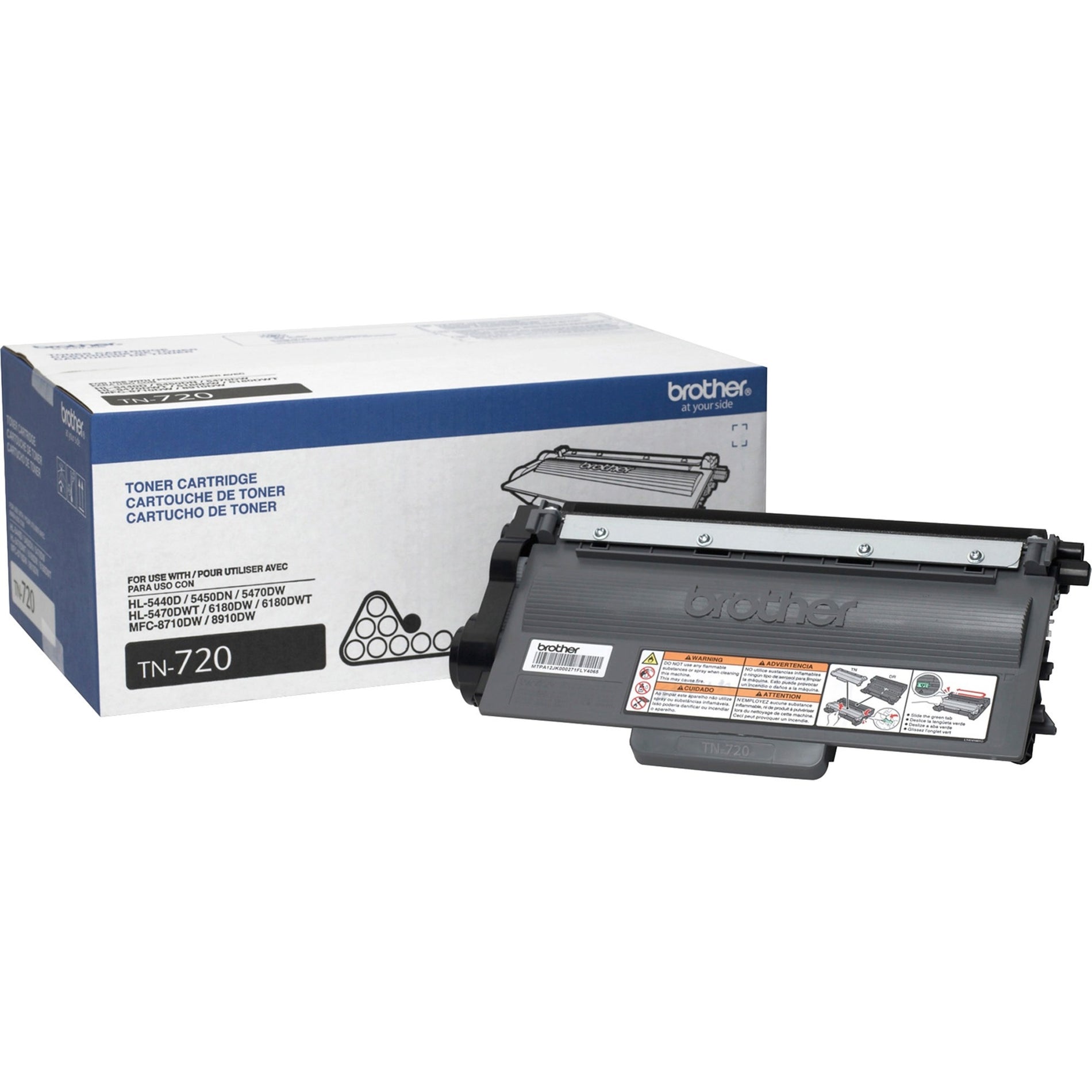 Brother TN720 Toner Cartridge, 3,000 Page Yield, Black