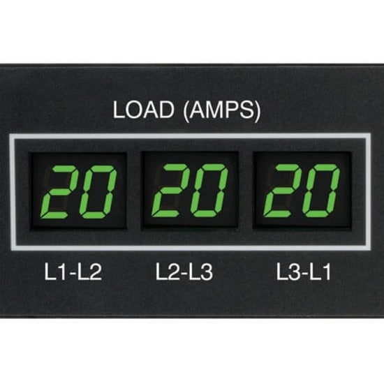 Digital LED display showing amperage readings for three power phases-alternate-image3