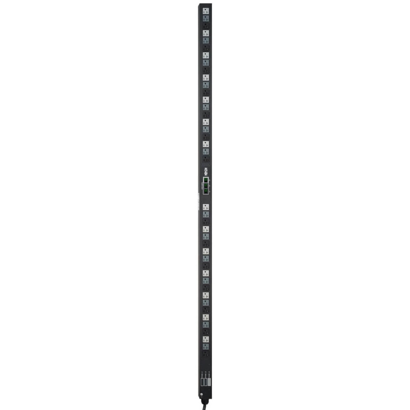 Vertical 0U PDU with 42 outlets arranged in a single column-alternate-image1