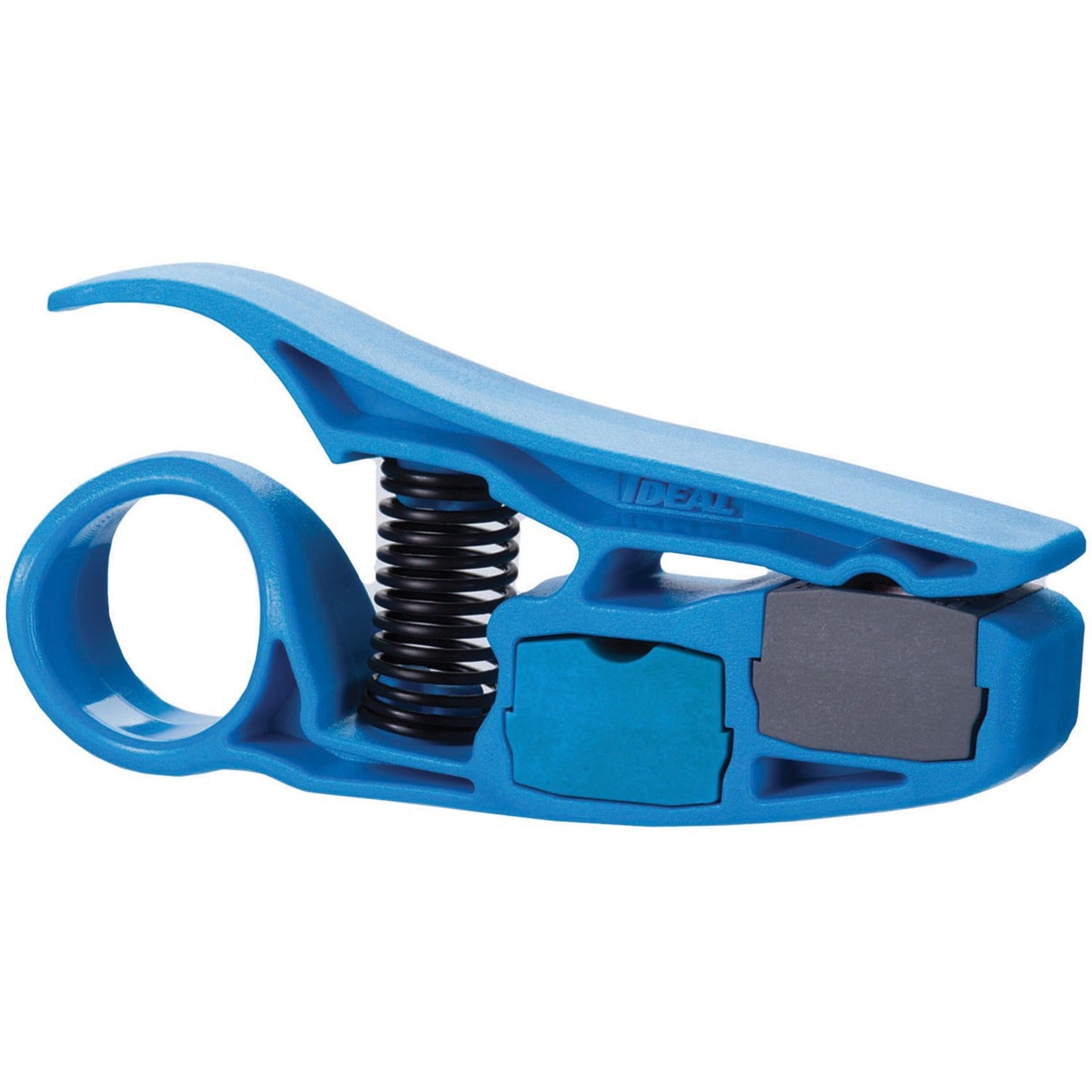 IDEAL 45-605 PrepPRO Coax/UTP Cable Stripper, Spring Loaded, Built-in Blade Storage, Adjustable Blade