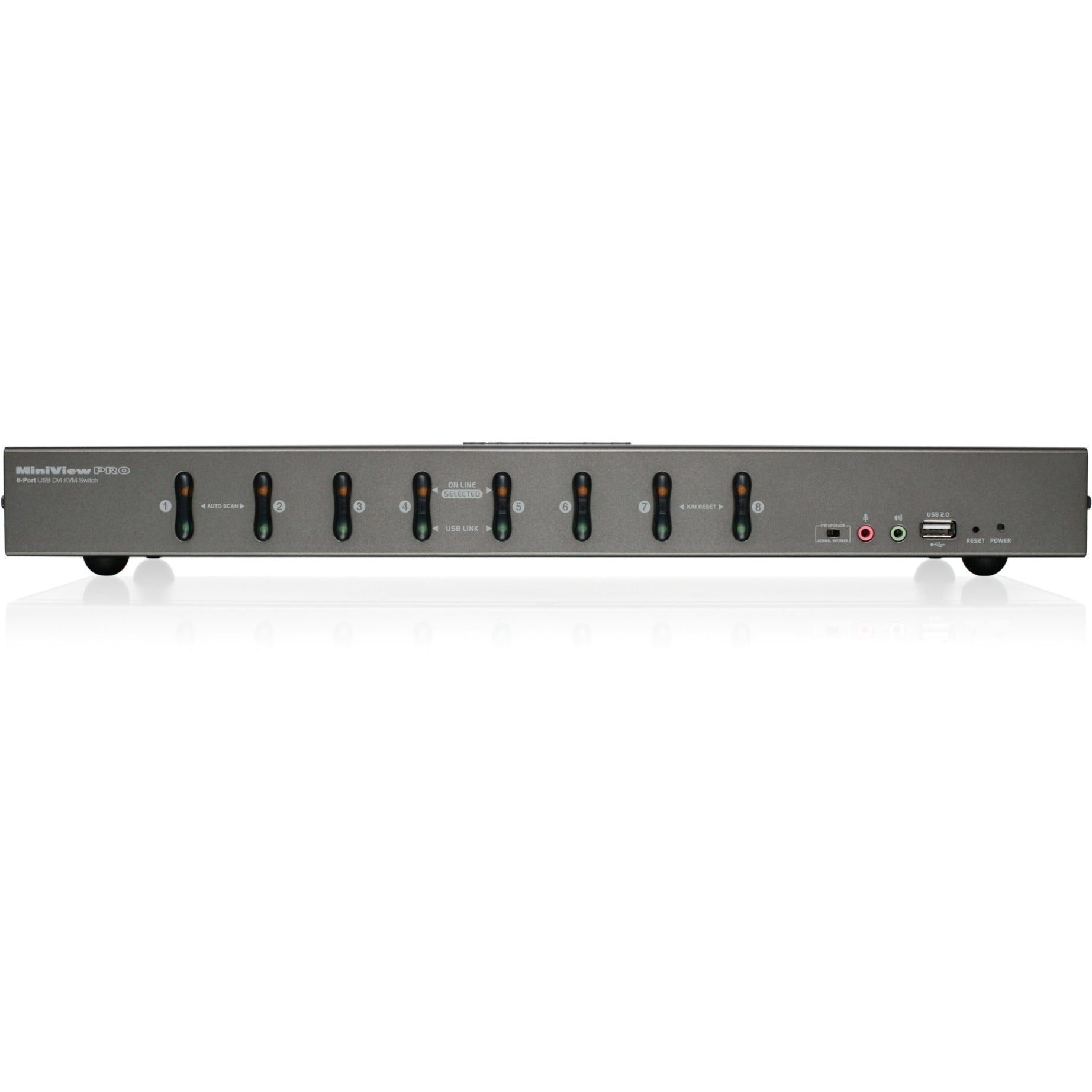 IOGEAR GCS1108KIT2 8-Port DVI KVMP Switch with VGA Support and USB KV, Maximum Video Resolution 2048 x 1536, 3 Year Limited Warranty