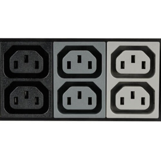 Close-up view of multiple outlet types on PDU-alternate-image6