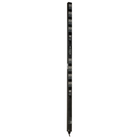 Side view of Tripp Lite PDU showing vertical mounting orientation and outlet layout-alternate-image2