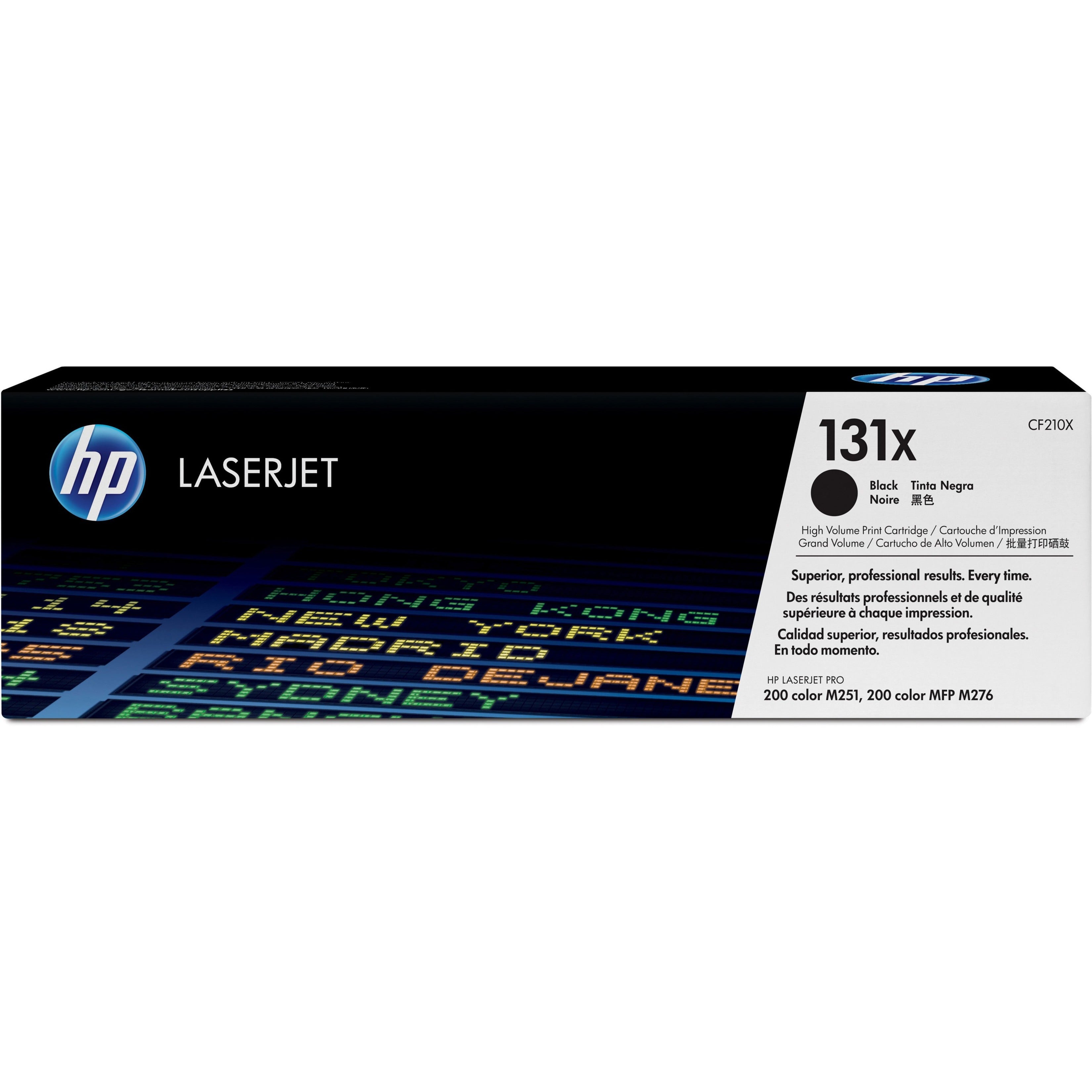 HP CF210X 131X Toner Cartridge, High Capacity Black, 2400 Pages