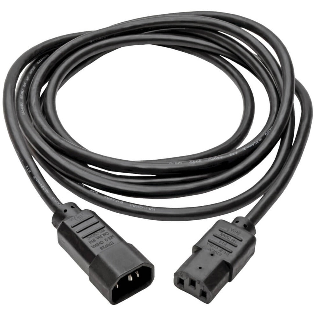 Tripp Lite P004-010 Cable de alimentación 10 pies. 18AWG IEC-320-C14 a IEC-320-C13 Garantía de por vida