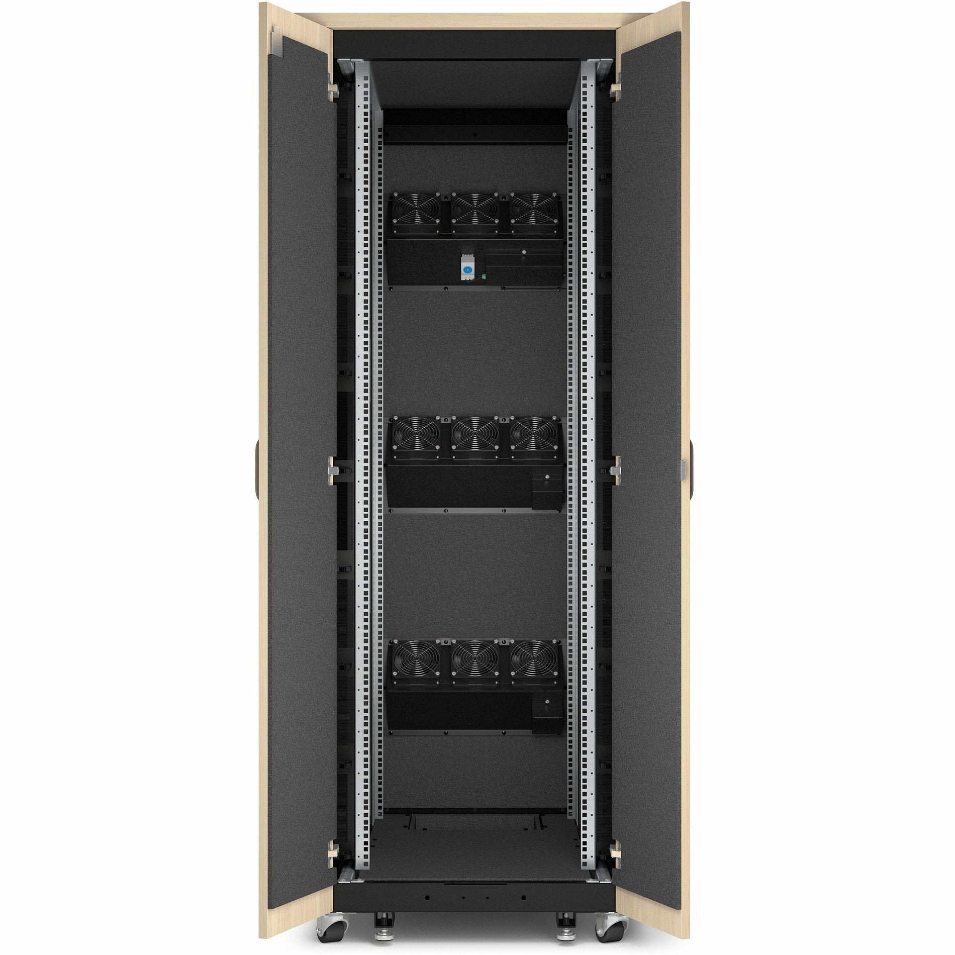 APC by Schneider Electric AR4038LA NetShelter Soundproof 38U Server Rack Enclosure 120V Maple  APC バイ シュナイダーエレクトリック AR4038LA ネットシェルターサウンドプルーフ、38U、サーバーラックエンクロージャ、120V、メイプル  シュナイダーエレクトリックを翻訳します: Schneider Electric