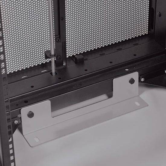 Detailed view of SR42UBSD1032 mounting interface and rail system