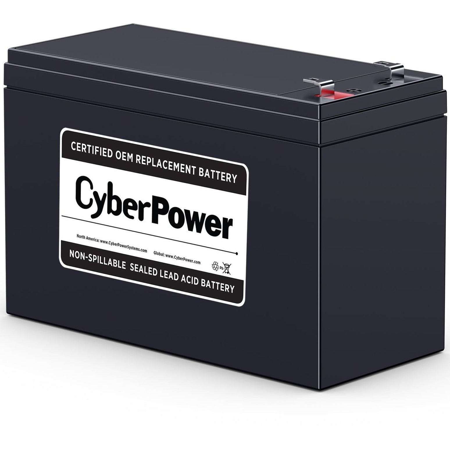 CyberPower RB1290 UPS Sustitución Cartucho de Batería 18 Mes Garantía 12V CC 9000mAh  Marca: CiberPoder