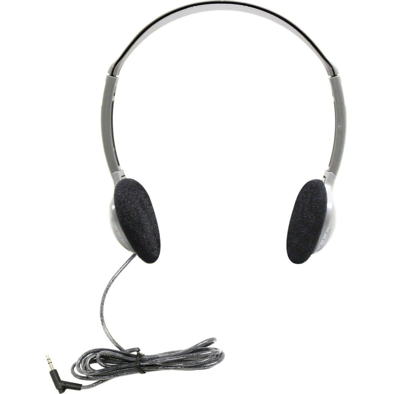 Front view of Hamilton Buhl HA2 headphone displaying adjustable headband, ear cushions, and durable cable connection