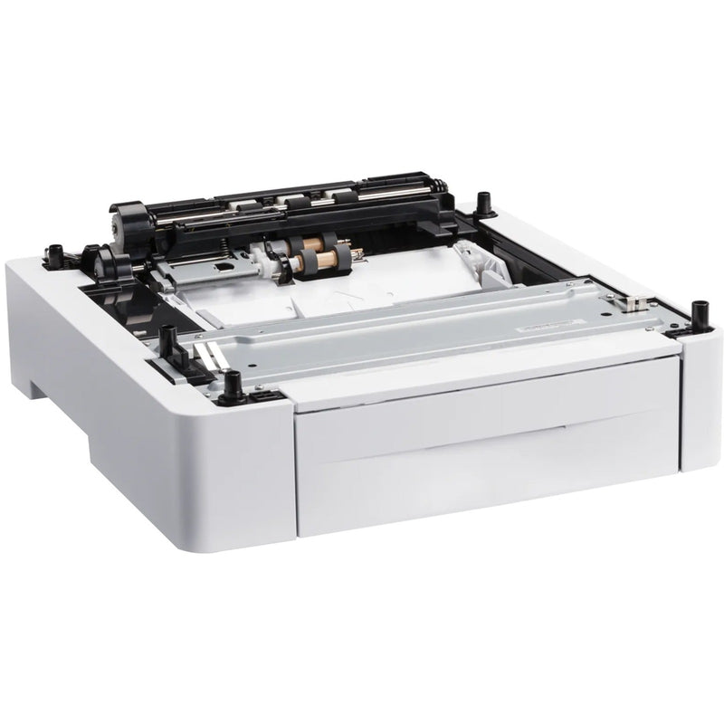 Xerox 097S04400 550-sheet paper feeder tray in white with visible paper feed mechanism and alignment components