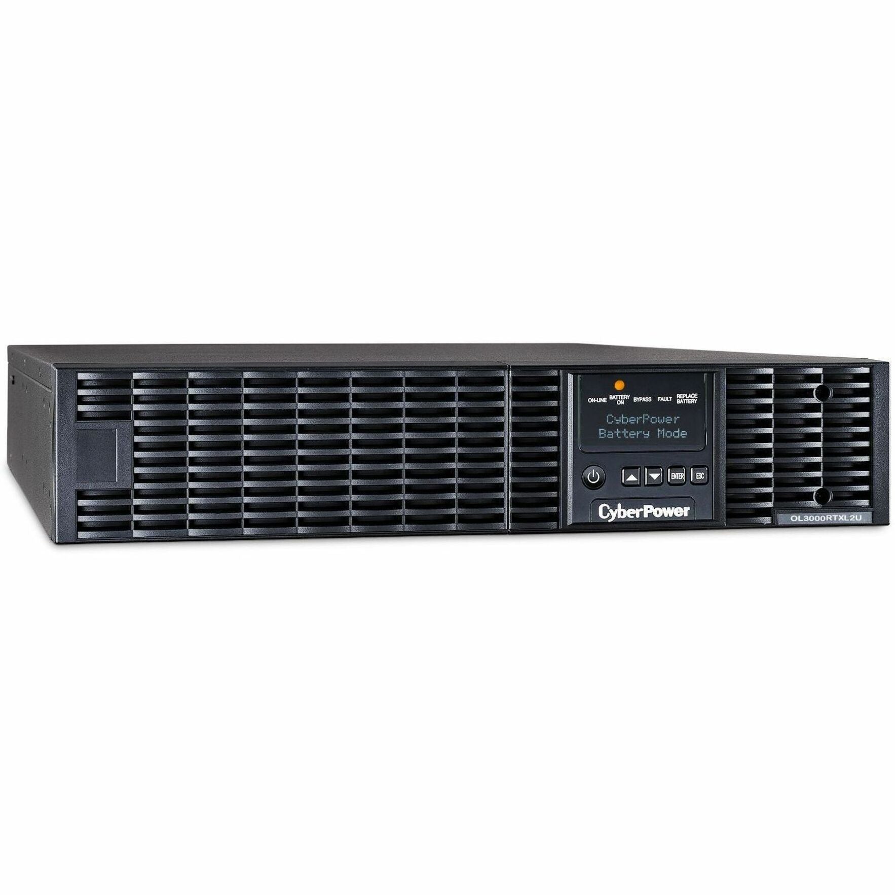 CyberPower OL3000RTXL2U Smart App Online UPS Systems, 3000VA 100-125V Sine Wave LCD Rack/Tower UPS