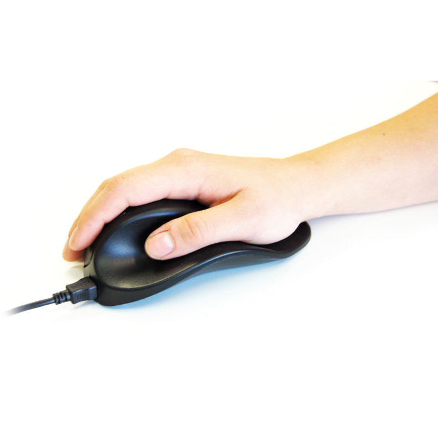 HandShoeMouse S2WB-LC Mouse, Ergonomic Fit, BlueTrack, 1500 dpi, USB