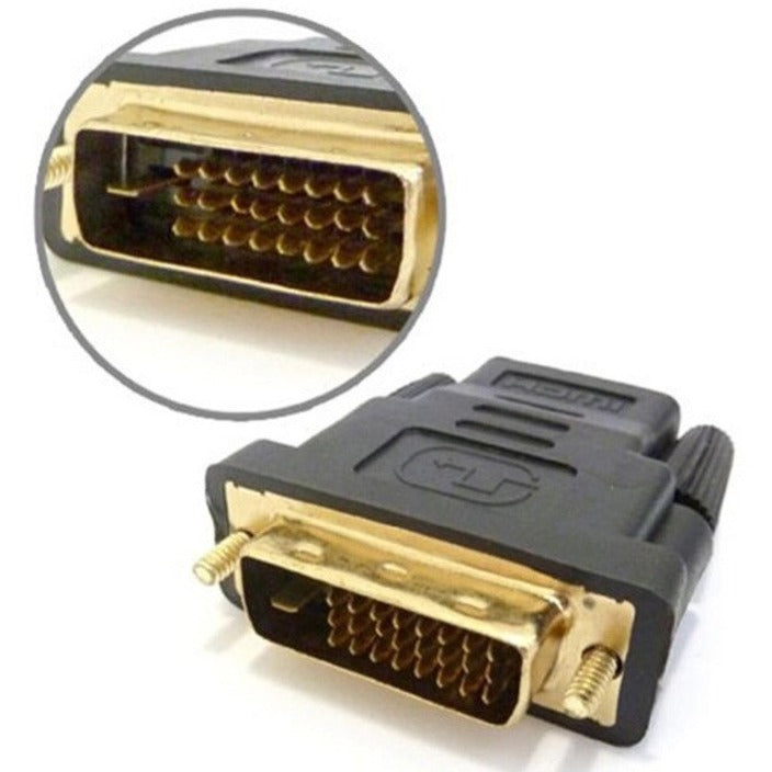 4XEM 4XHDMIDVIFMA HDMI to DVI Adapter F/M Single Link HDMI Female to DVI Male, Passive, 1920 x 1200