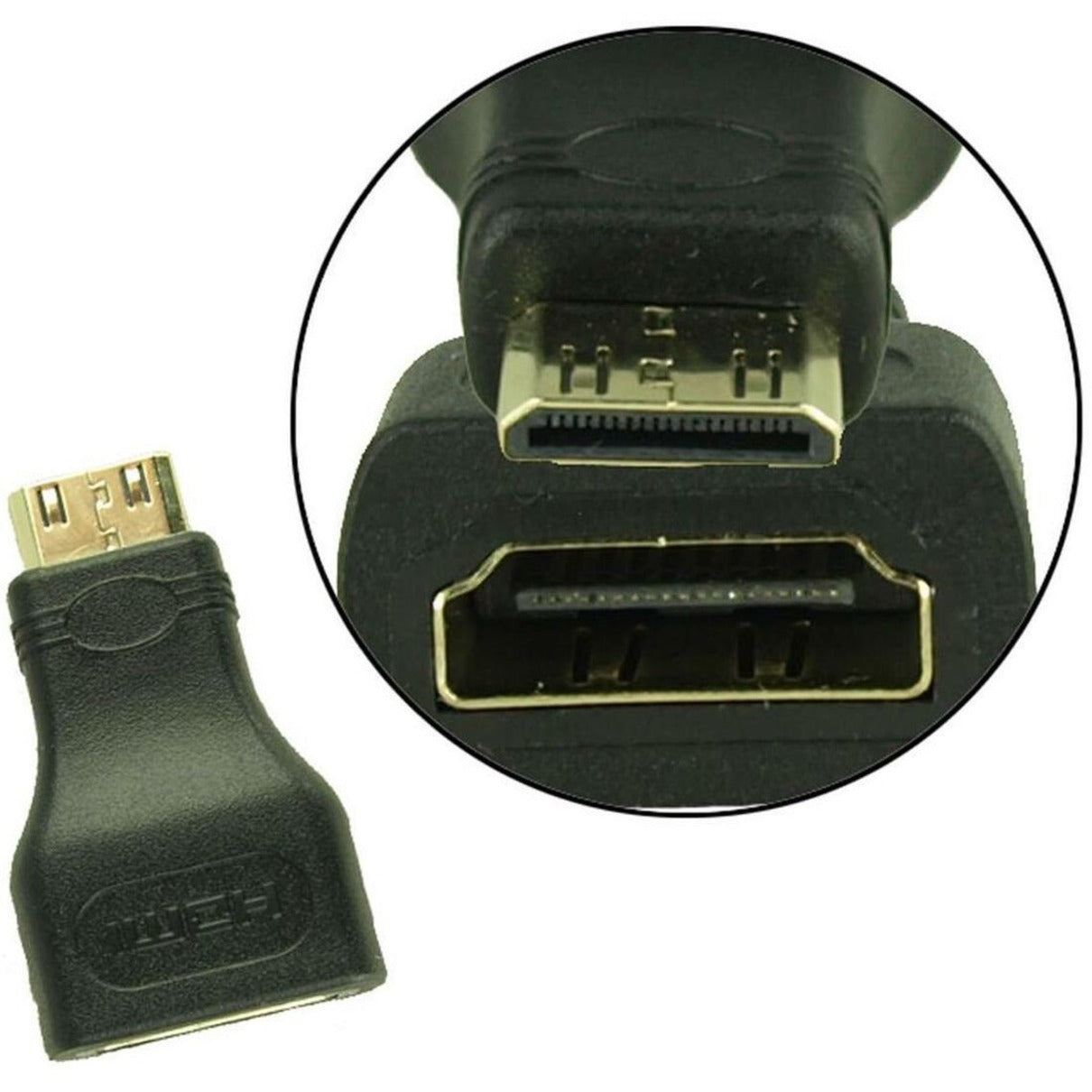 4XEM 4XHDMIMINI15FT 15FT Mini HDMI To HDMI M/M Adapter Cable, 10.2 Gbit/s Data Transfer Rate, Gold Plated Connectors