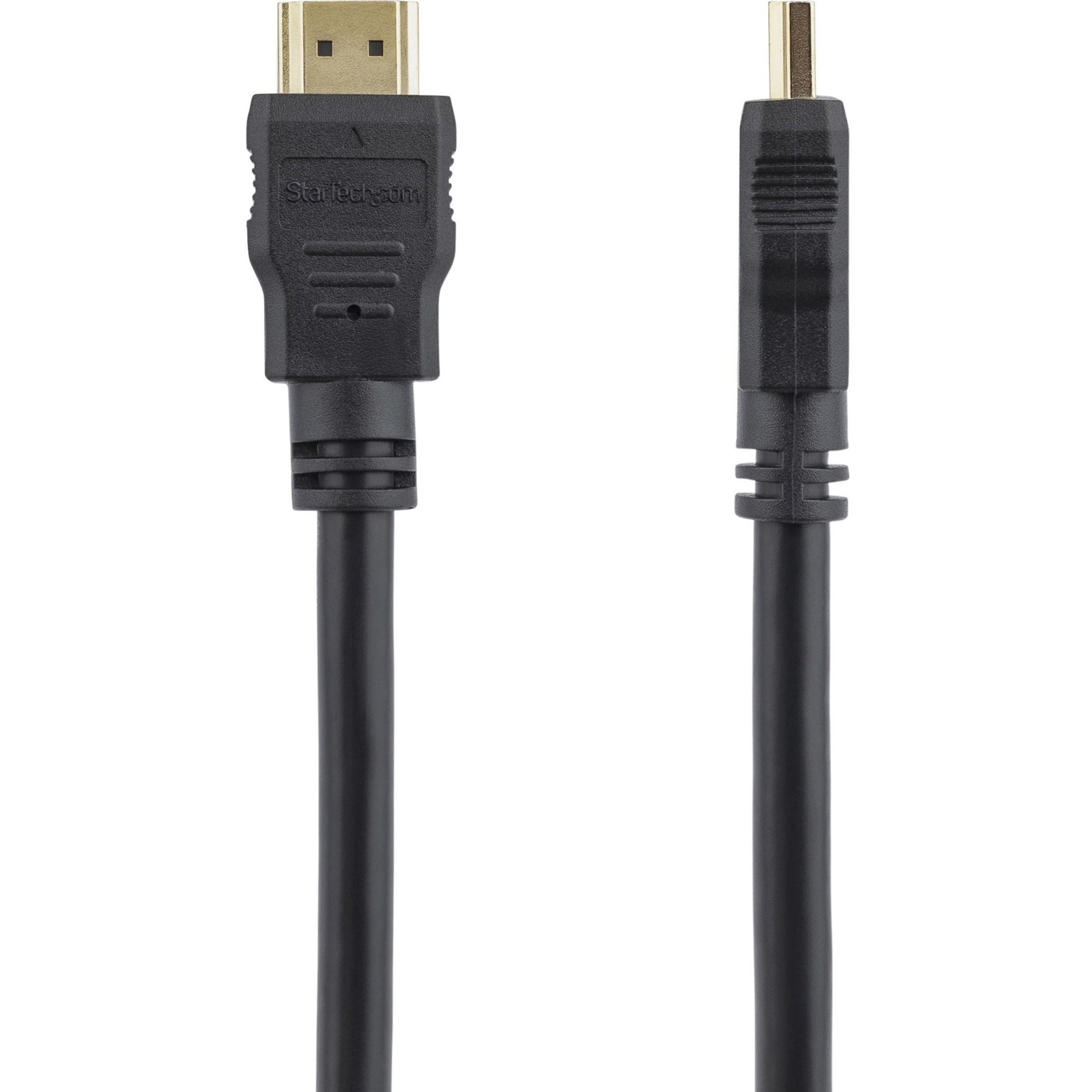 StarTech.com HDMM1M 1m High Speed HDMI Cable - Ultra HD 4k x 2k HDMI Cable, Molded, Corrosion Resistant, Strain Relief, Copper Conductor, Shielded, 3.28 ft, Gold Plated Connectors, 28 AWG, 3840 x 2160 Supported Resolution, Black