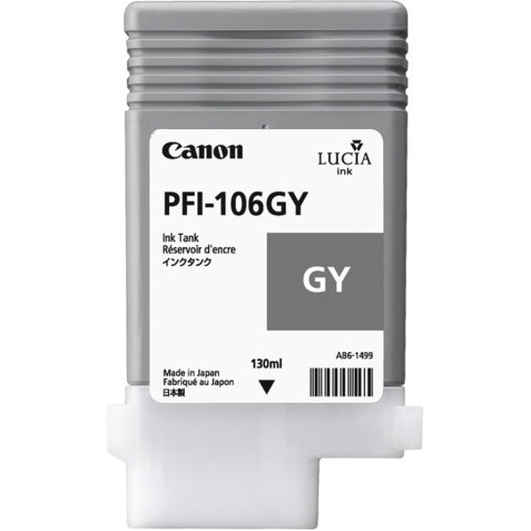 Canon 6630B001 PFI-106GY Ink Cartridge, Gray Pack - Original Inkjet Ink