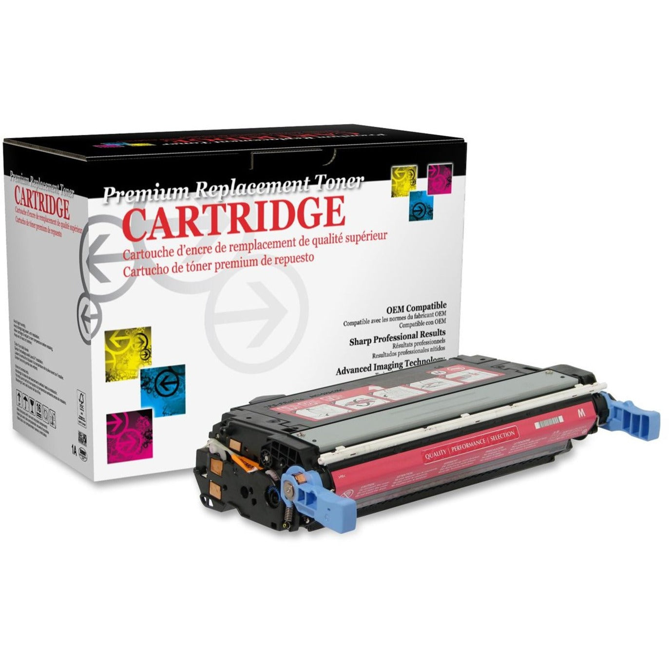 West Point 115530P Remanufactured HP 642A Toner Cartridge, Magenta, 7,500 Page Yield