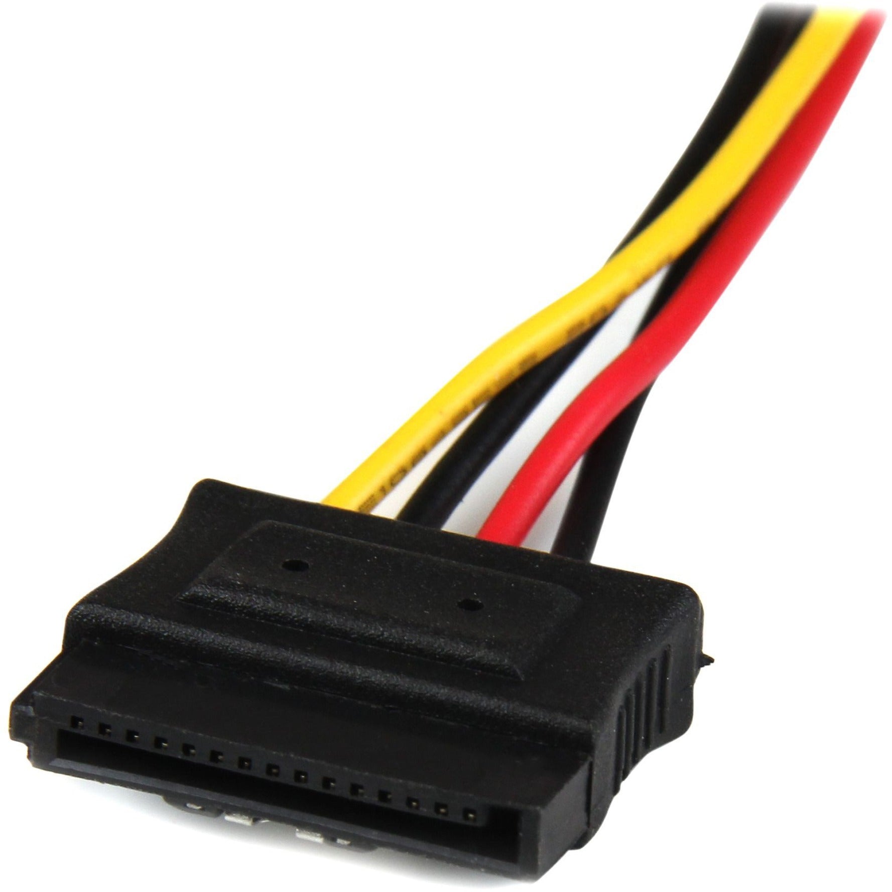 StarTech.com PYO2LP4LSATA 12in LP4 to 2x Latching SATA Power Y Cable Splitter Adapter SATA Laufwerke einfach verbinden