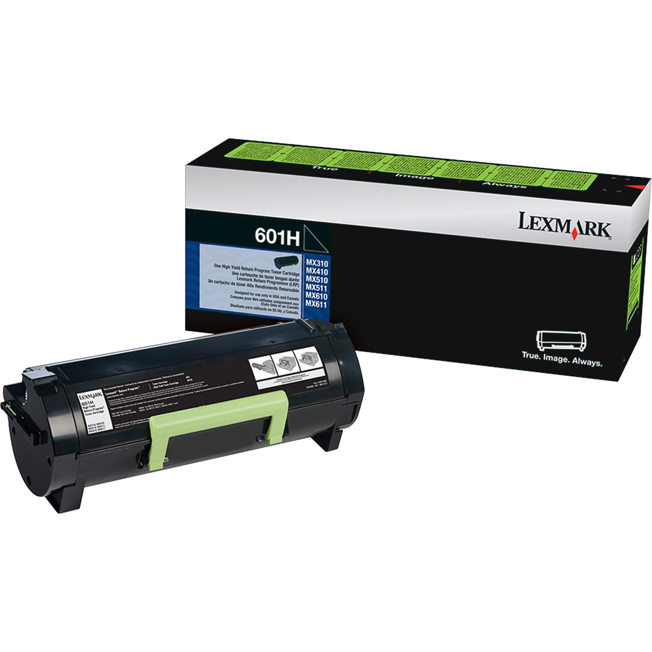 雷声 60F1H00 统一 601H 墨盒，高产量，黑色，10000 页 雷声品牌 - Lexmark