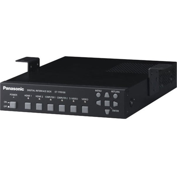 Panasonic ET-YFB100G Digital Interface Box - Simple AV Transmission System, VGA/HDMI Inputs, Twisted Pair, 328.08 ft Operating Distance