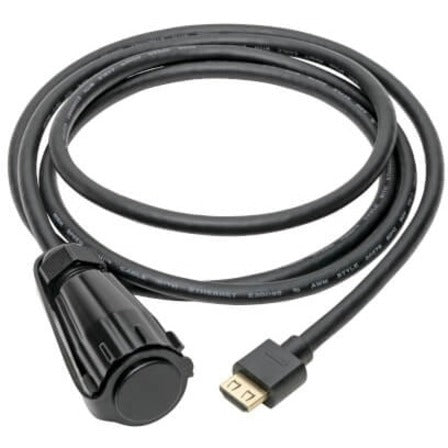 USB cable attached to Tripp Lite adapter showing flexibility and length