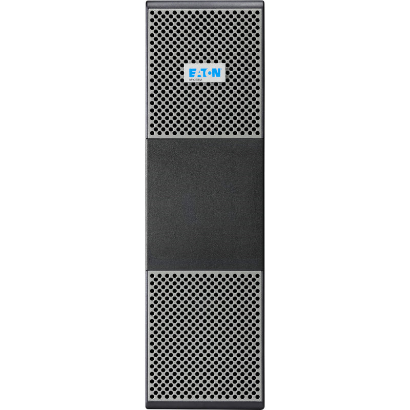 Eaton 9PXEBM180RT battery module featuring black enclosure with silver mesh ventilation panels and blue Eaton logo