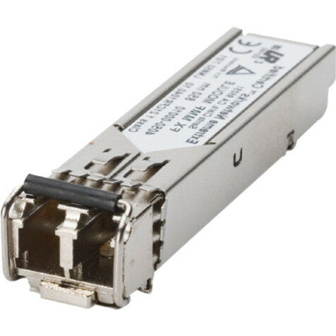 Extreme Networks 10052H 1000BASE-LX SFP transceiver module with metal housing and LC fiber connector interface