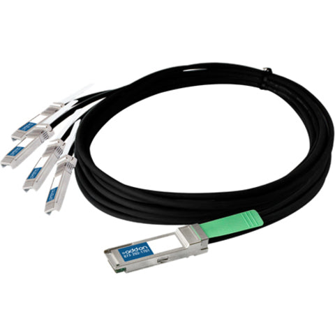 AddOn QSFP-4SFP10G-CU4M-AO 4m 40GBase-CR4 to 4X10G Base-CU SFP+ DAC Cable F/Cisco, Network Cable