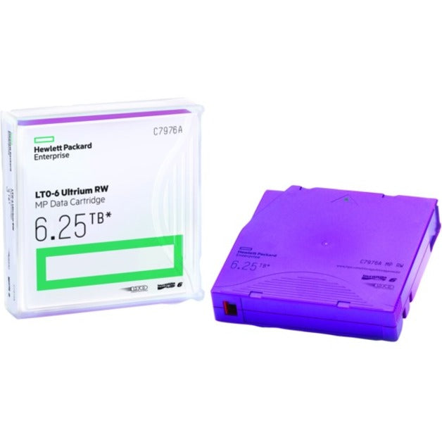 HPE C7976A LTO-6 6.25TB Ultrium RW Cartridge Cartuccia dati Lunghezza nastro di 2775.59 ft