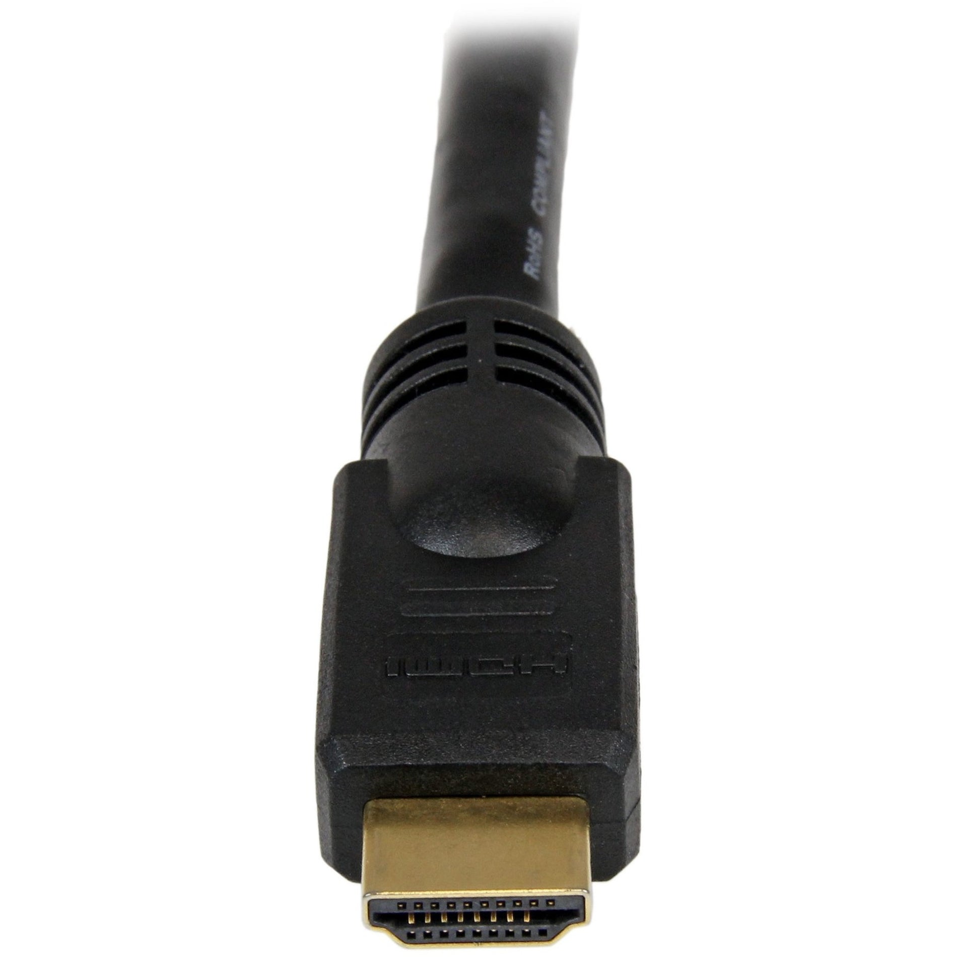 StarTech.com HDMM35 35 ft Cable HDMI de Alta Velocidad - Ultra HD 4k x 2k Cable HDMI Moldeado Libre de Corrosión Alivio de Tensión Conectores Chapados en Oro Negro