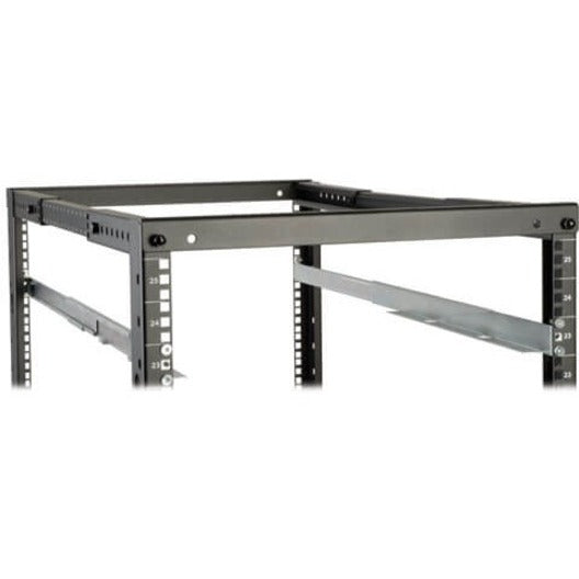 Tripp Lite rackmount shelf kit showing adjustable depth mounting frame installation