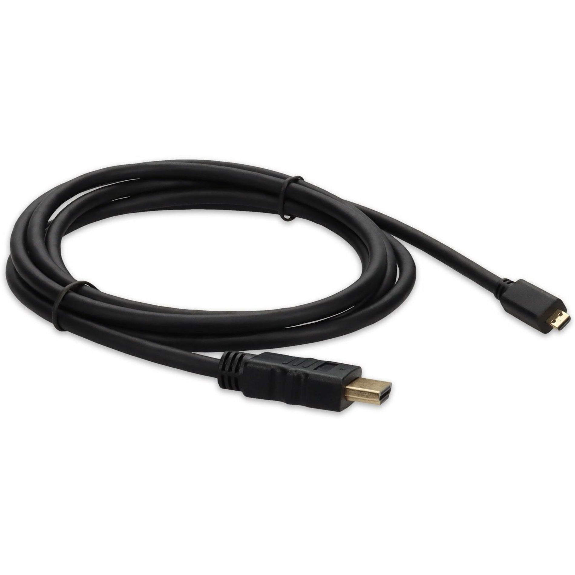 إضافة على HDMI2MHDMI3 3 قدم (30 سم) HDMI إلى محول Micro-HDMI كبل - ذكر إلى ذكر ، موصل نحاس ، طول الكابل 3 أقدام ، أسود  اسم العلامة التجارية: AddOn